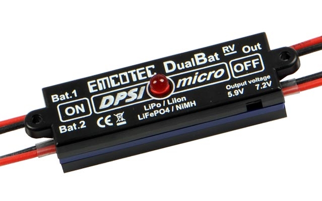 DPSI Micro - DualBat 5.9V / 7.2V JR-JR (Alimentación doble)