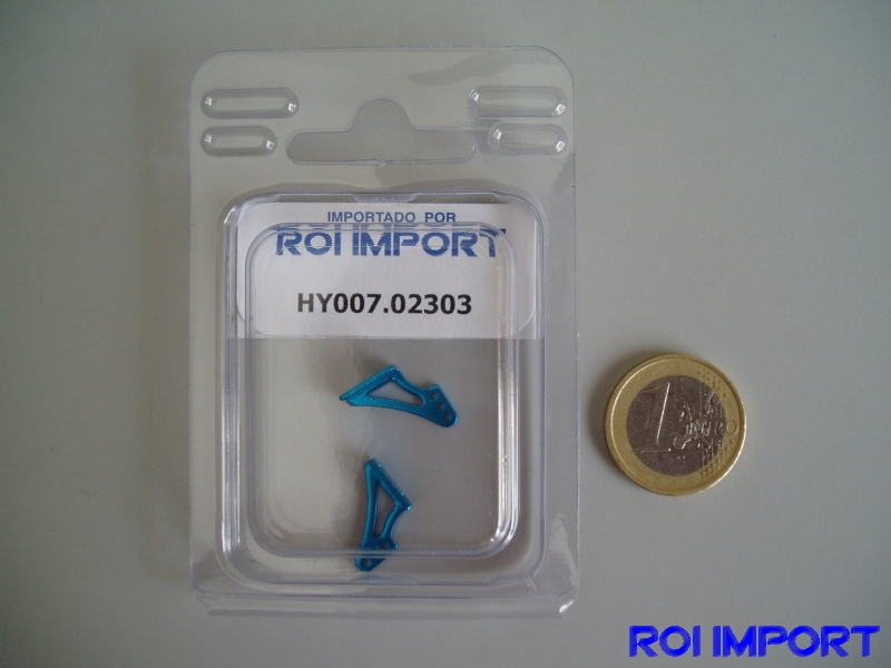 Horn aluminio pequeño azul (2pcs)