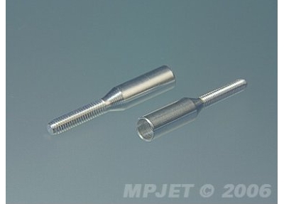Acoplador de aluminio para tubo de carbono 6/M4