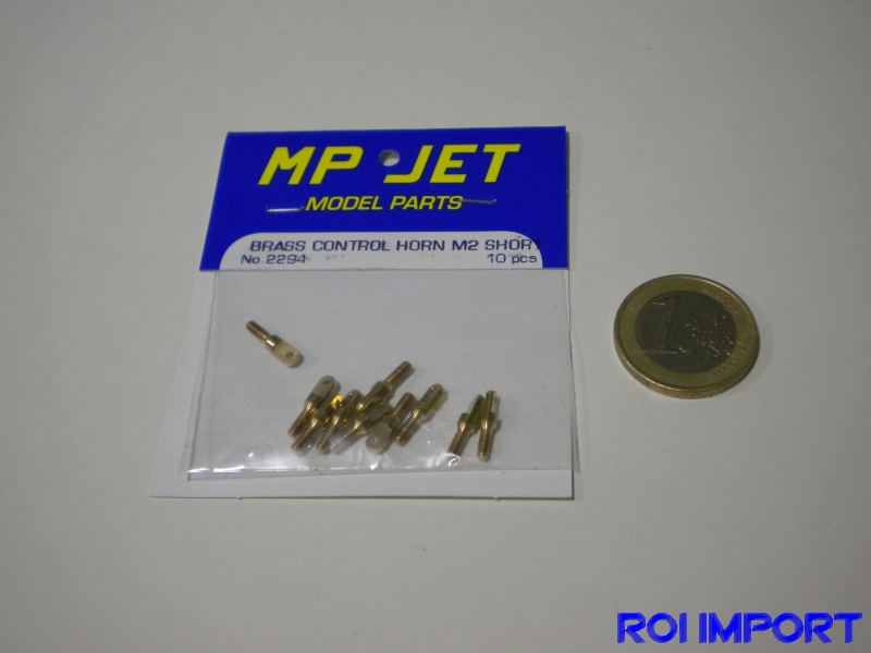 Brass control horn M2 short for wire (2 pcs)