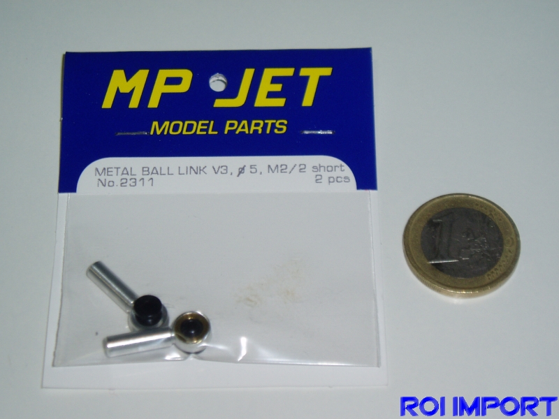 M2,5 Diam metal short ball link V3 (2 pcs)