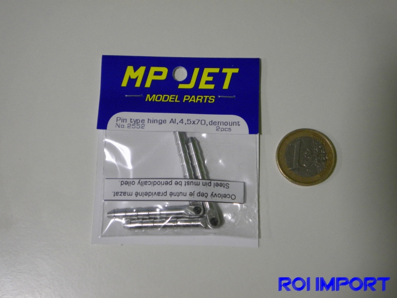 Bisagra de aluminio tipo PIN 3,0x50 mm desmontable (2 pcs)