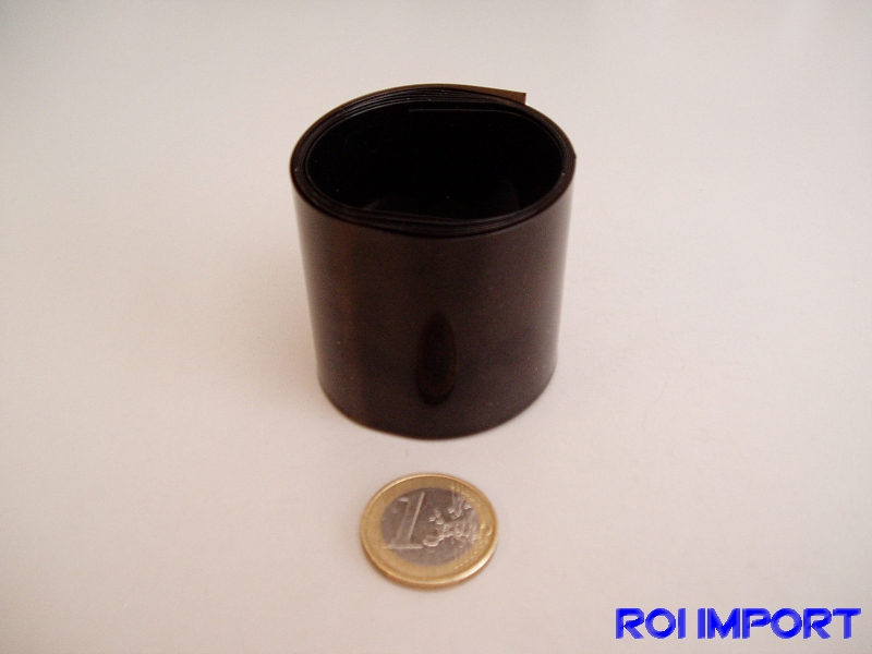 PVC termo-retráctil batería 45 mm negro transparente (1 m)