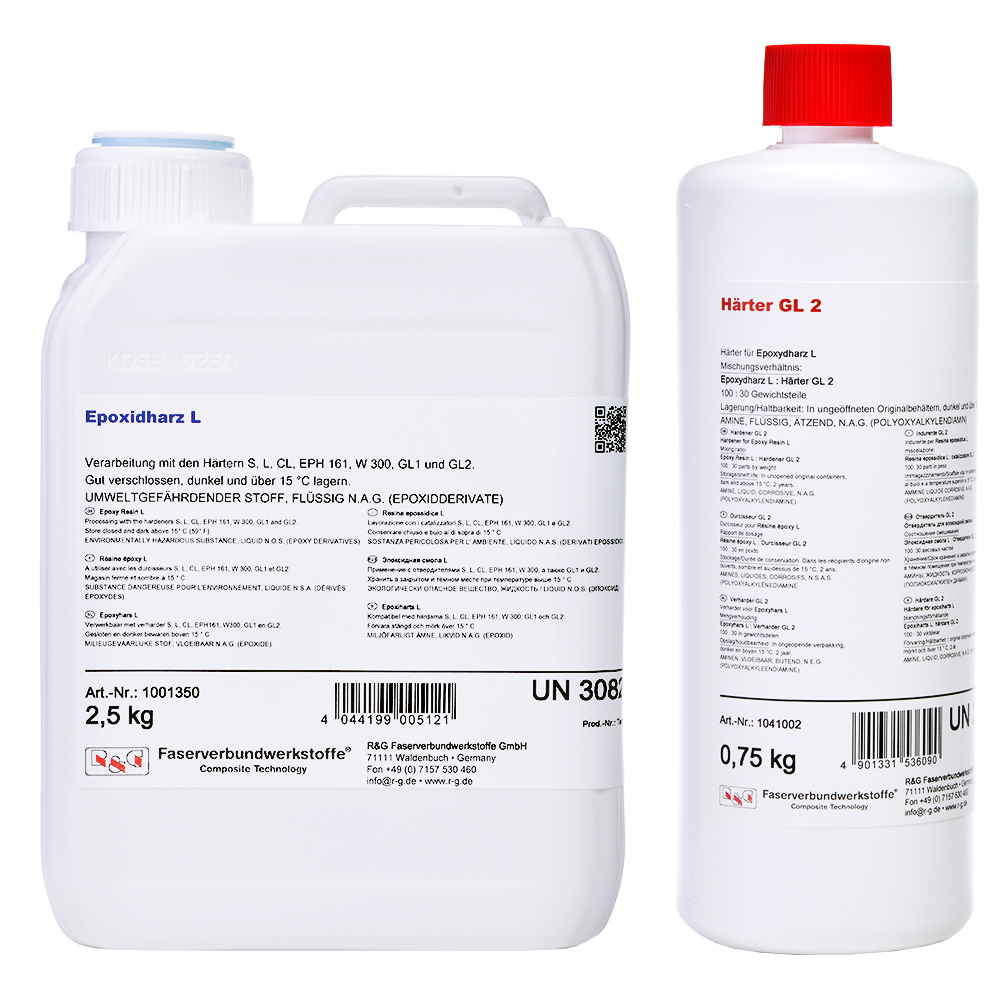 Epoxy Resin L + Hardener GL2, kit/ 930 g
