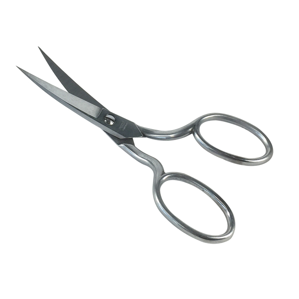 Fabric scissors curved (offset handles), 16 cm / 6" length