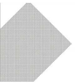PVC grid diagonal 290x185x0.32 mm