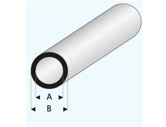 ABS tube 7.0x6.0x1000 mm