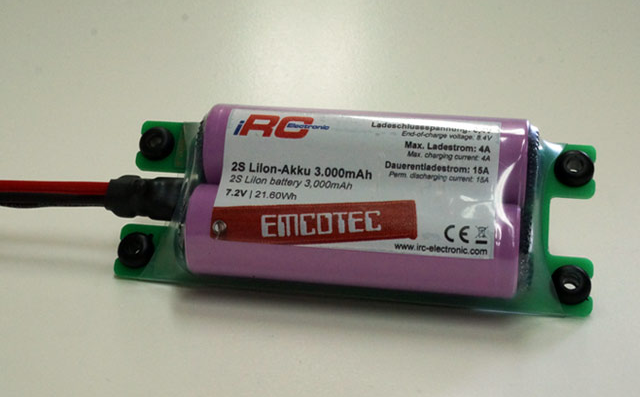Battery EMCOTEC LiIon 3000 7.2v